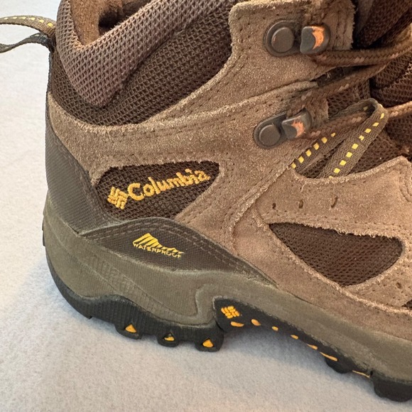 Columbia Men's Waterproof Hiking Boots Brown Suede‎ Mesh Size 7 BM3444-231 - Picture 10 of 16